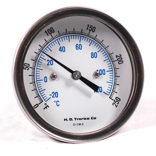 Weiss Instruments Weiss Instruments HWBM25 Hot Water Bimetal Dial Thermometer - 2-1/2" Dial, 1/2" NPT HWBM25